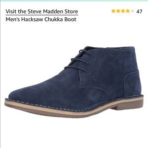 Steve Madden Suede Navy Chukka